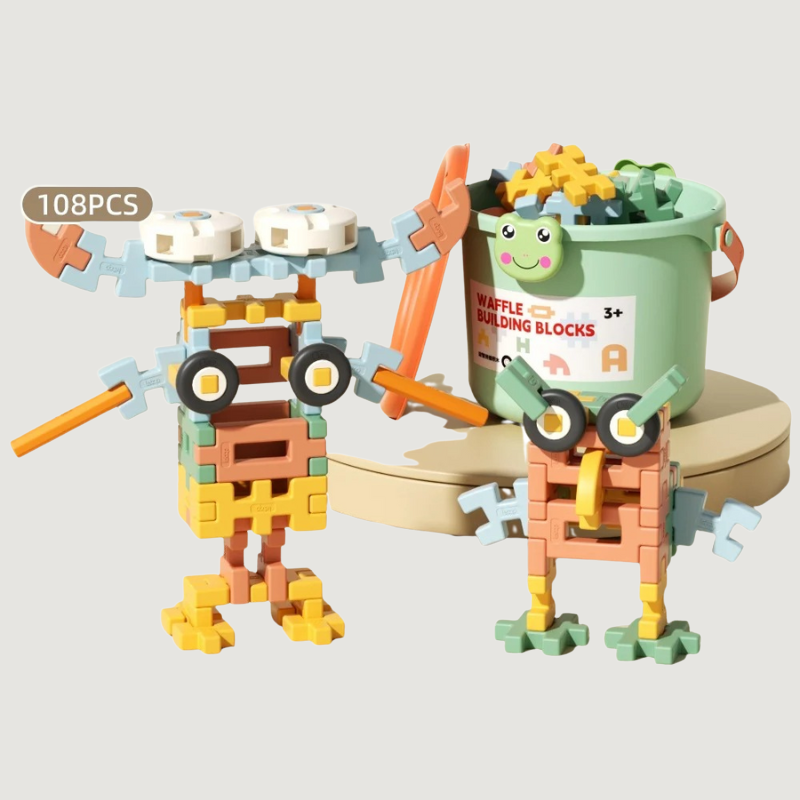 Kreatoos Large Building Blocks Set – Creative Learning Construction Toy For Kids