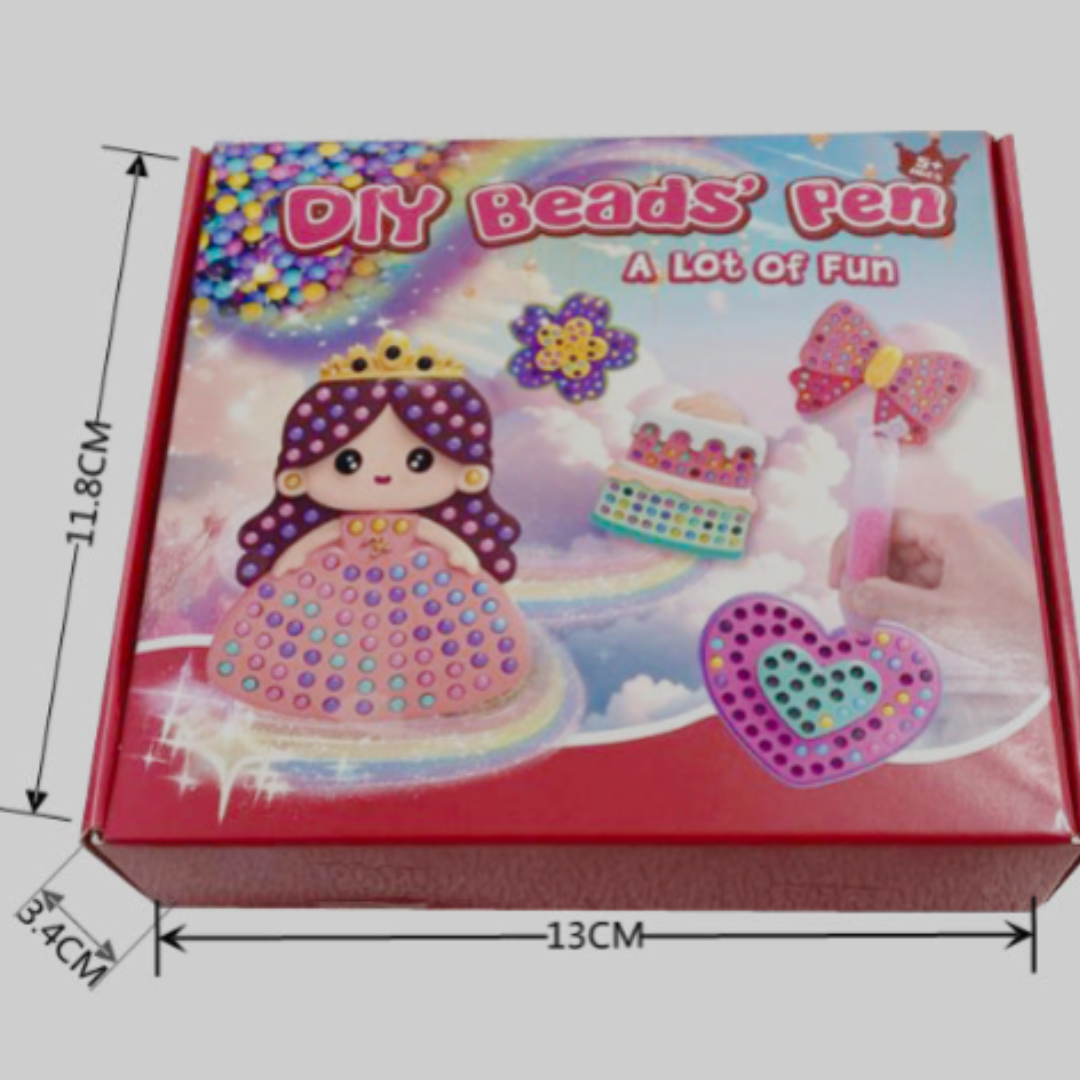 Magical Sparkle Art – Creative Bead Painting DIY Set for Kids