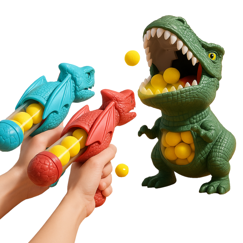 Dinosaur Shooting Game for Kids – Action-Packed Fun with Soft Foam Balls