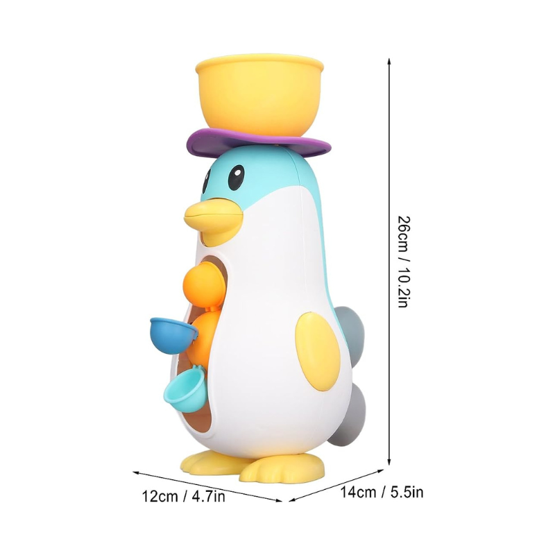 Splash Penguin – Easy-Clean Water Wheel Bath Toy