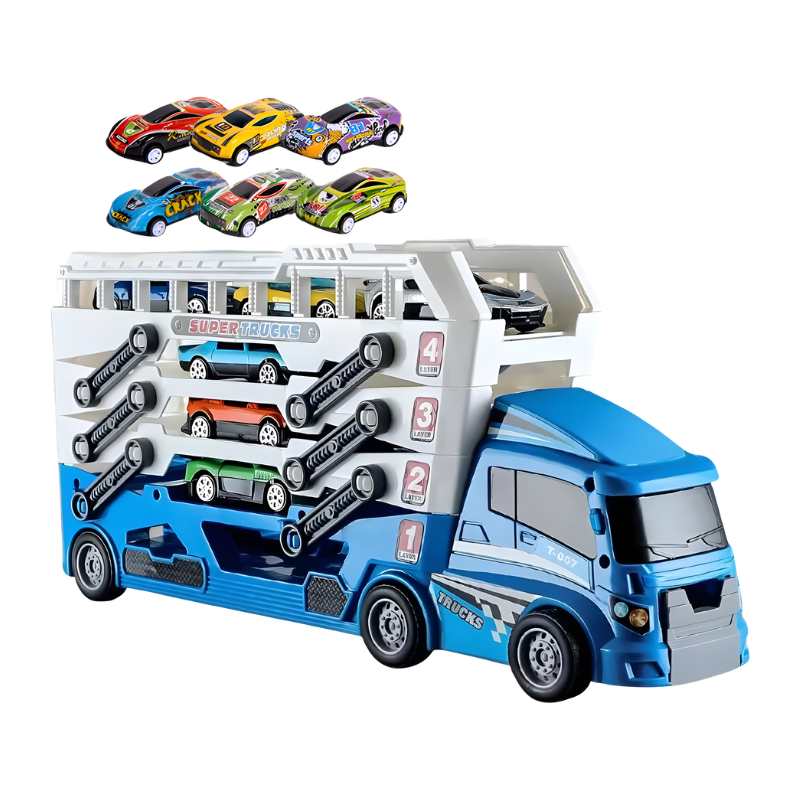 Load & Roll Transport Truck Set – Ultimate Racing Adventure & Creative Play Experience