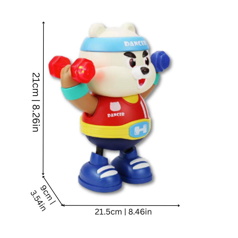 Dancing Bear – Light-Up Musical Fitness Toy for Active Play