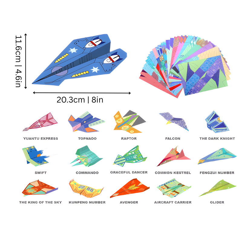 Paper Airplane STEM Set – Learn Aerodynamics Through Creative Folding Fun