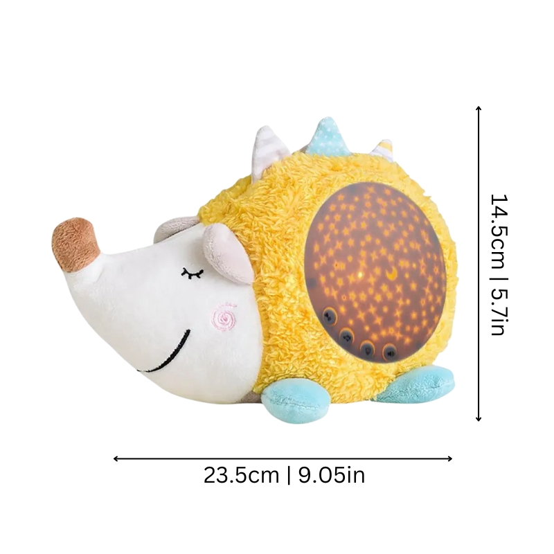 Sleep Stars - Plush Hedgehog with Starry Sky & Music Night Light