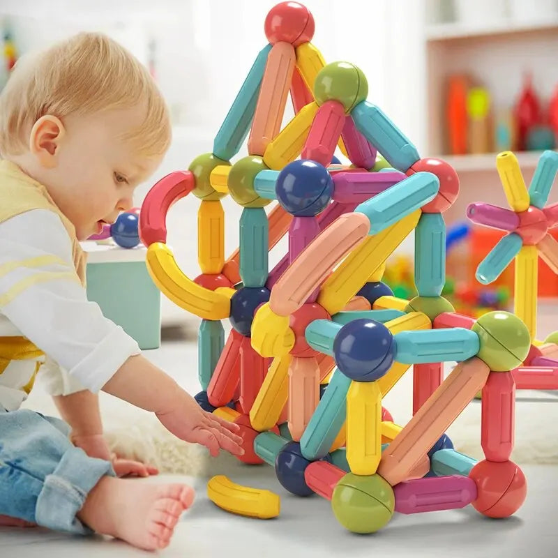 128-Piece Magnetic Building Set – Endless Creative Construction Fun