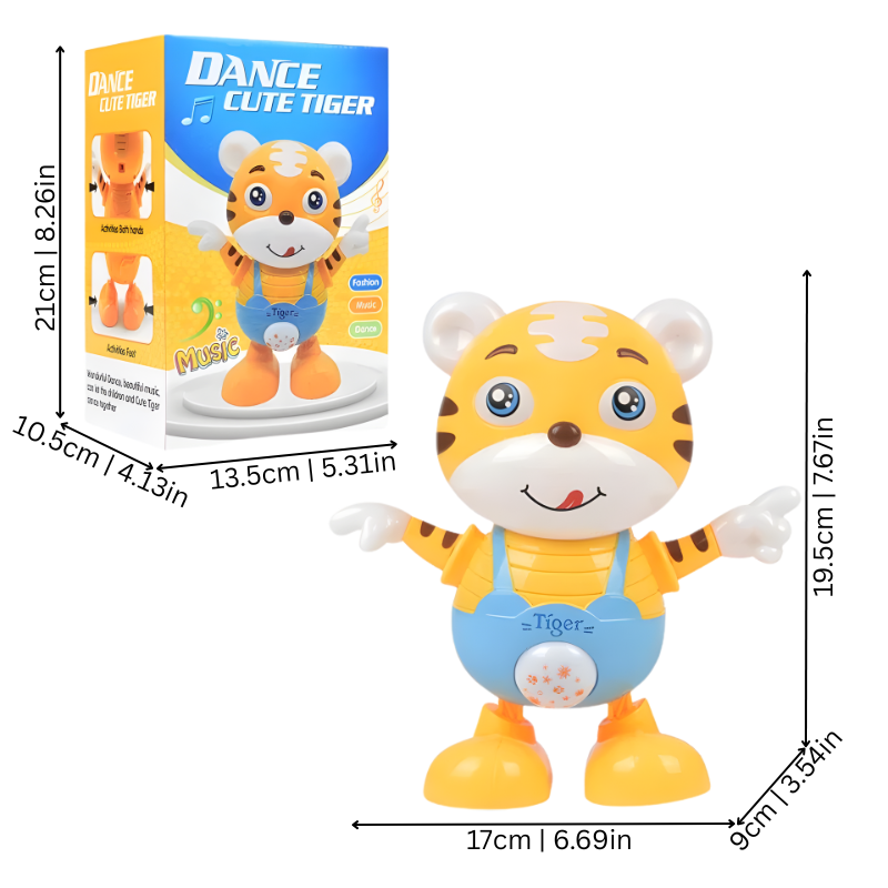 Glitters Dancing Tiger – Light & Music Interactive Baby Toy