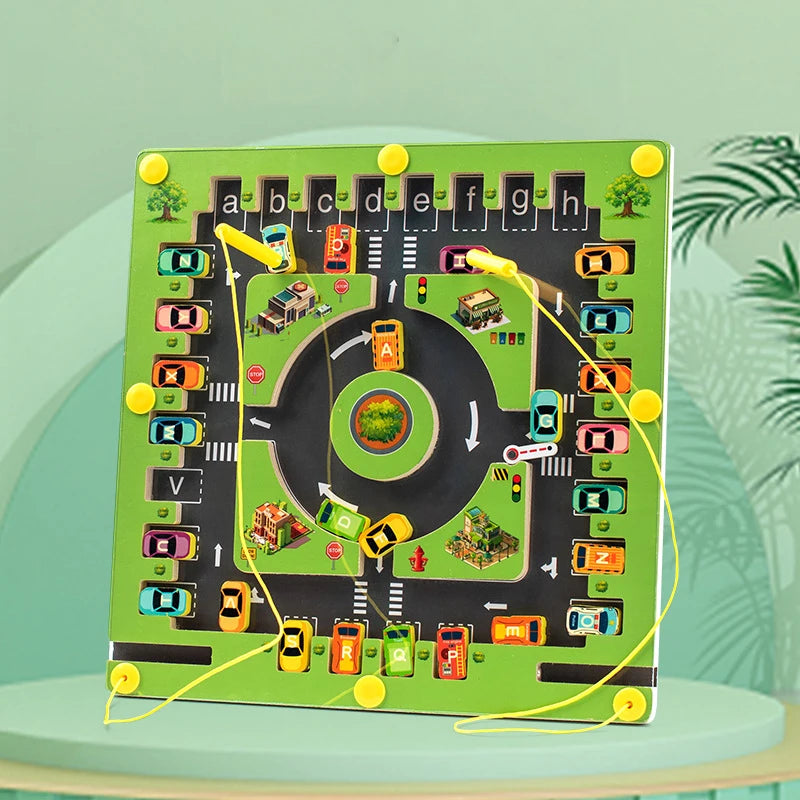 Montessori Magnetic Maze Board – Educational Fine Motor Learning Toy