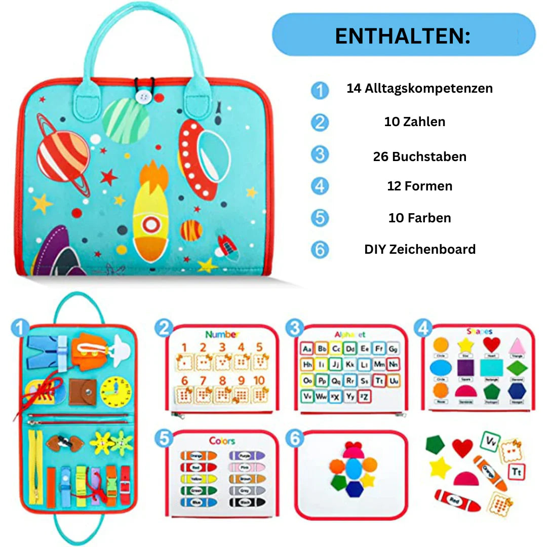 Busy Learning Book – Interactive Educational Activity Book for Kids