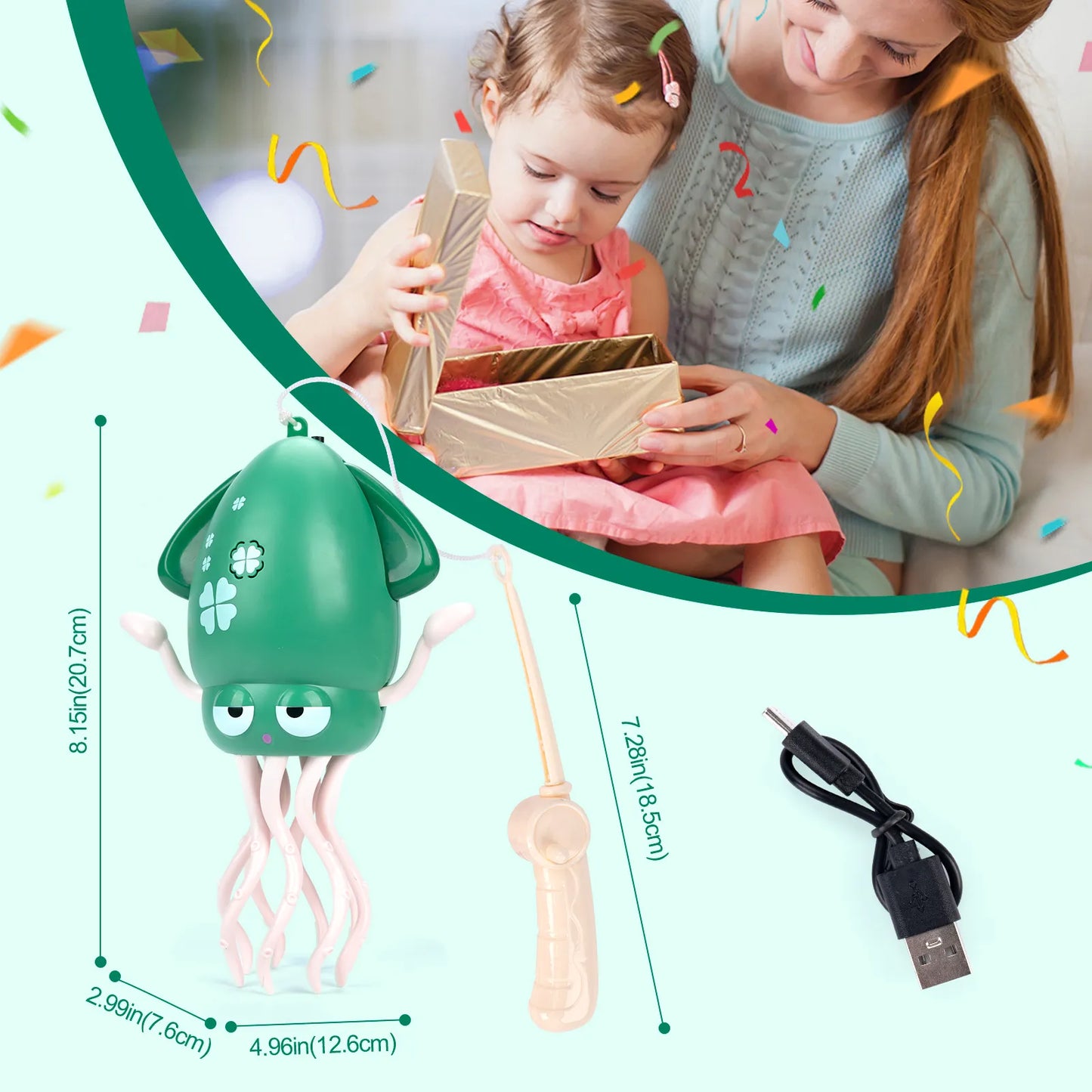 Dancing Octopus Kids Toy – Interactive Light & Music Crawling Fun