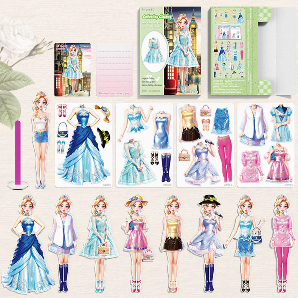 Create, Style & Design Like a Little Fashion Designer – Magnetic Fashion Play Set for Kids