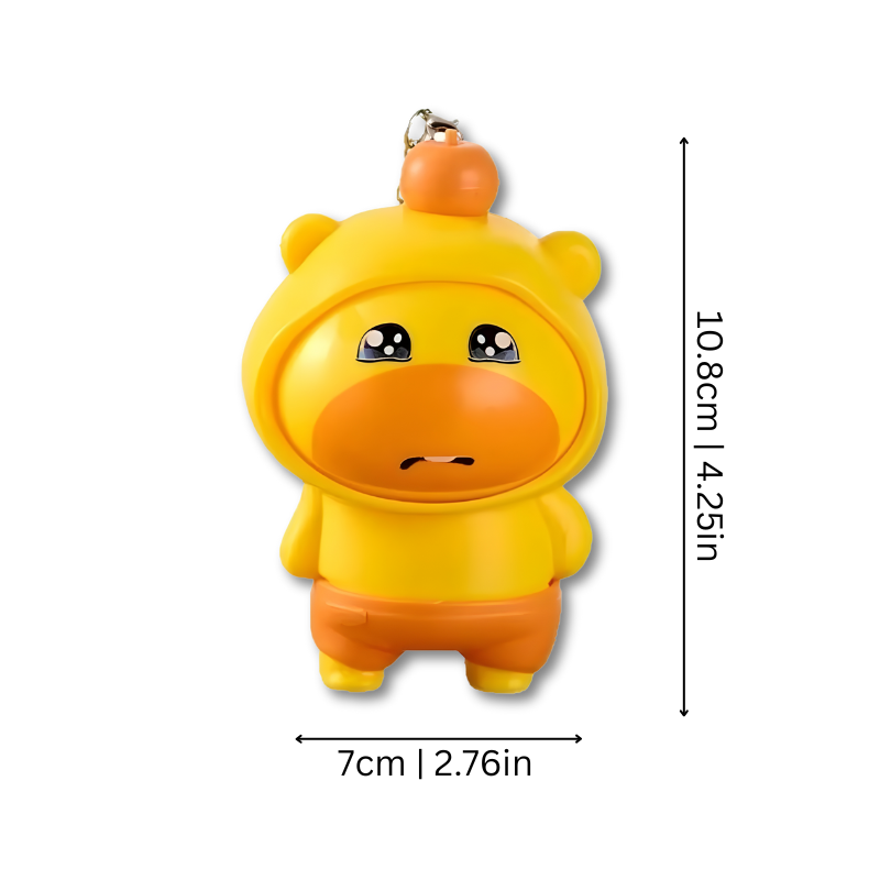 3-Face Fidget Keychain for Stress Relief & Fun