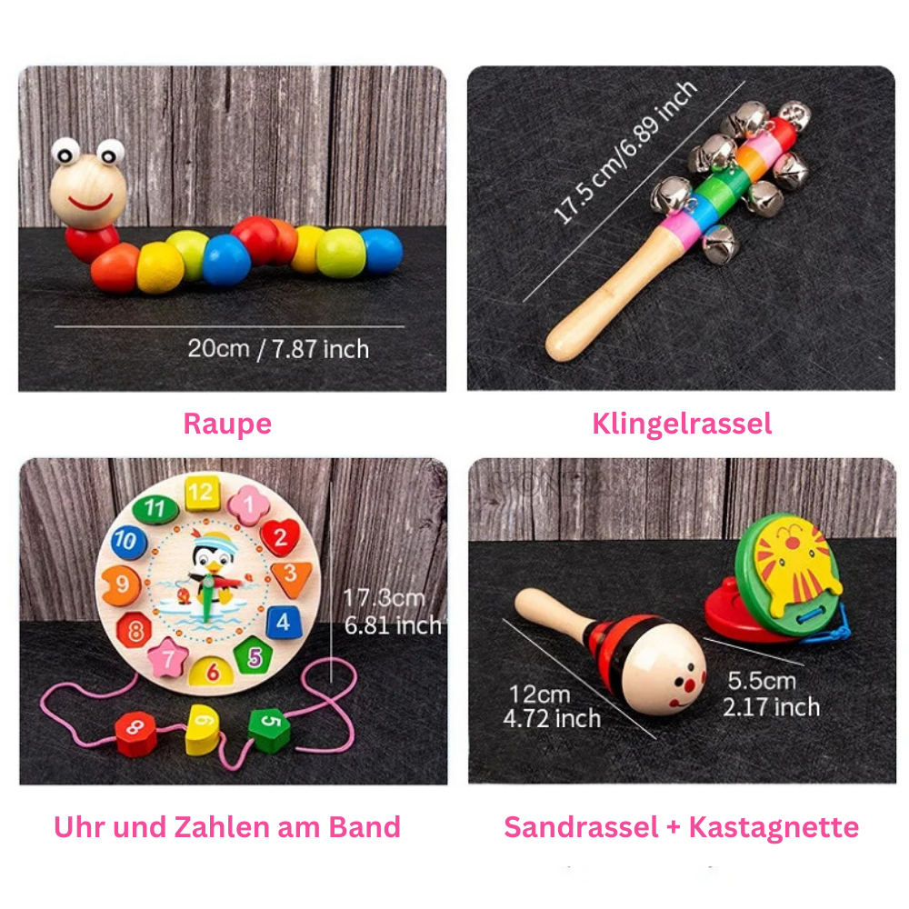 9 in 1 Montessori Wooden Music Set – Sensory Learning Through Sound & Play