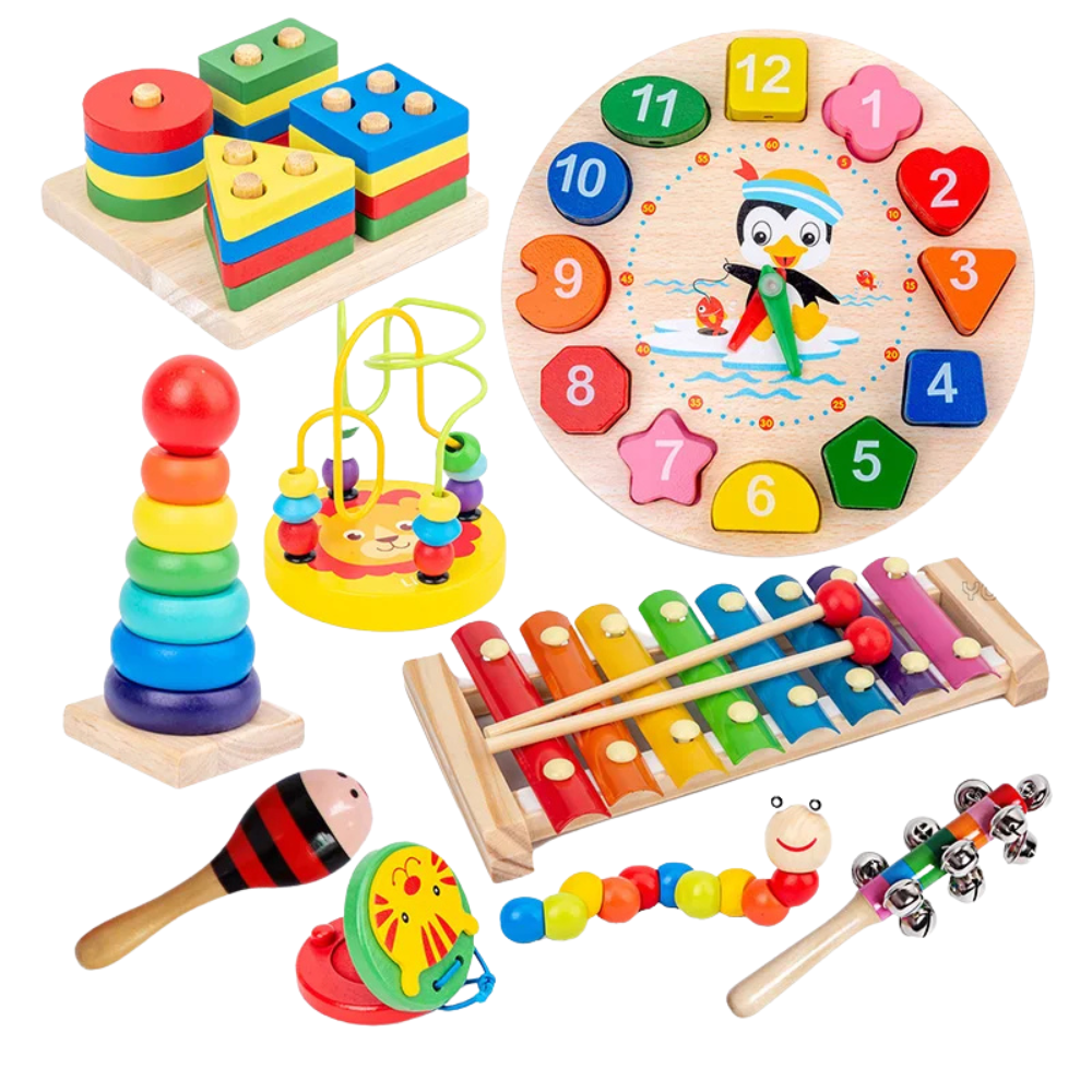 9 in 1 Montessori Wooden Music Set – Sensory Learning Through Sound & Play