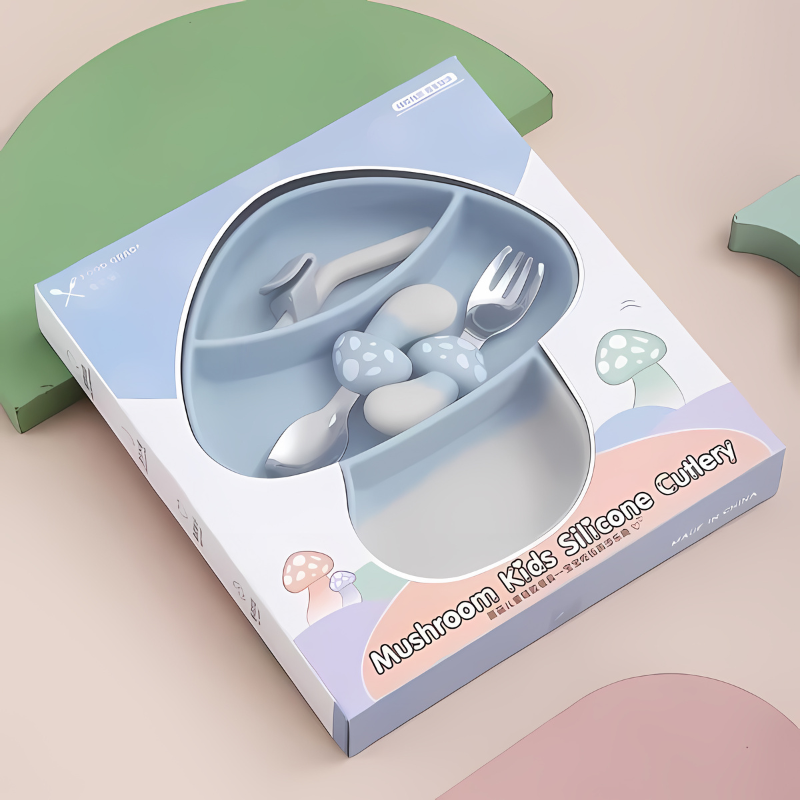 Small plate Silicone Suction Plate – Stress-Free Self-Feeding for Toddlers
