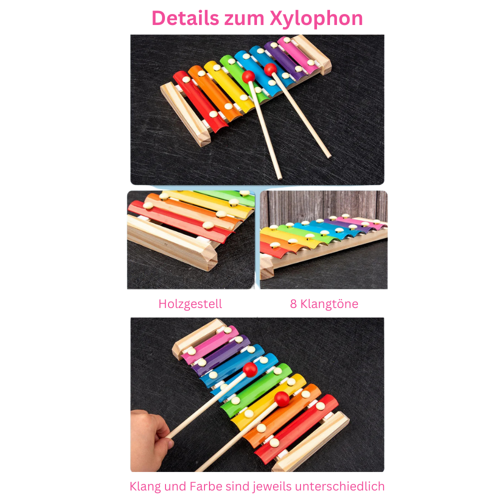 9 in 1 Montessori Wooden Music Set – Sensory Learning Through Sound & Play