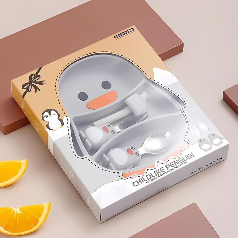 Small plate Silicone Suction Plate – Stress-Free Self-Feeding for Toddlers