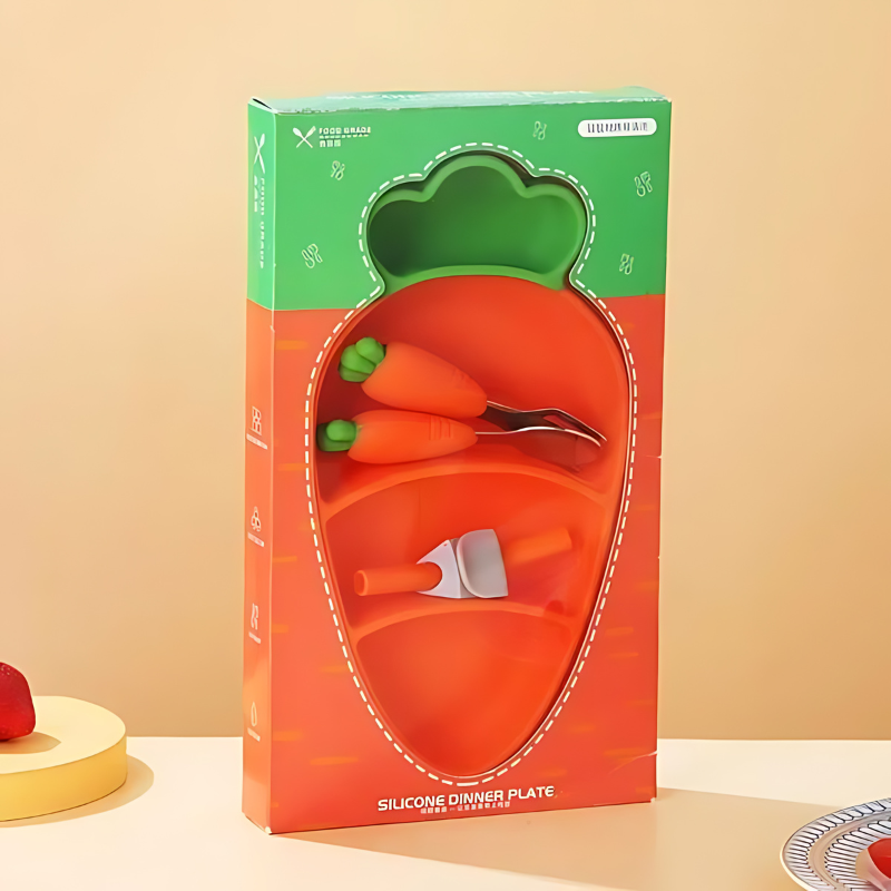 Small plate Silicone Suction Plate – Stress-Free Self-Feeding for Toddlers