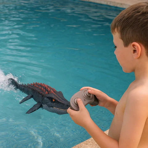 Remote-Control Swimming Dinosaur – Realistic Water Adventure Toy for Kids