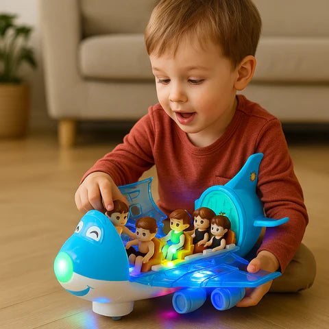 Air Magic Flying Toy – 360° Rotating Light & Music Adventure Plane