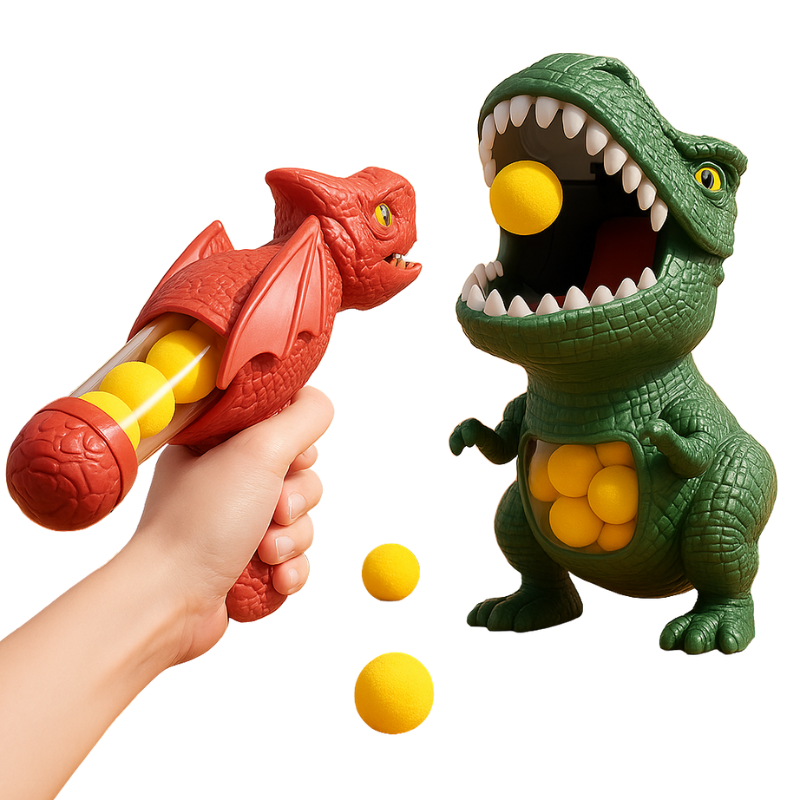 Dinosaur Shooting Game for Kids – Action-Packed Fun with Soft Foam Balls