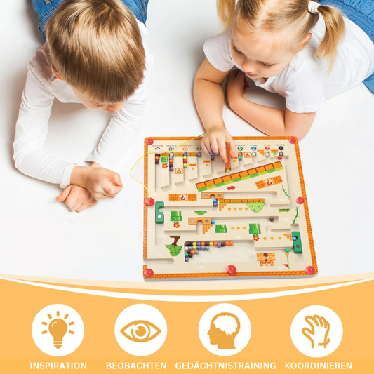 Montessori Magnetic Maze Board – Educational Fine Motor Learning Toy
