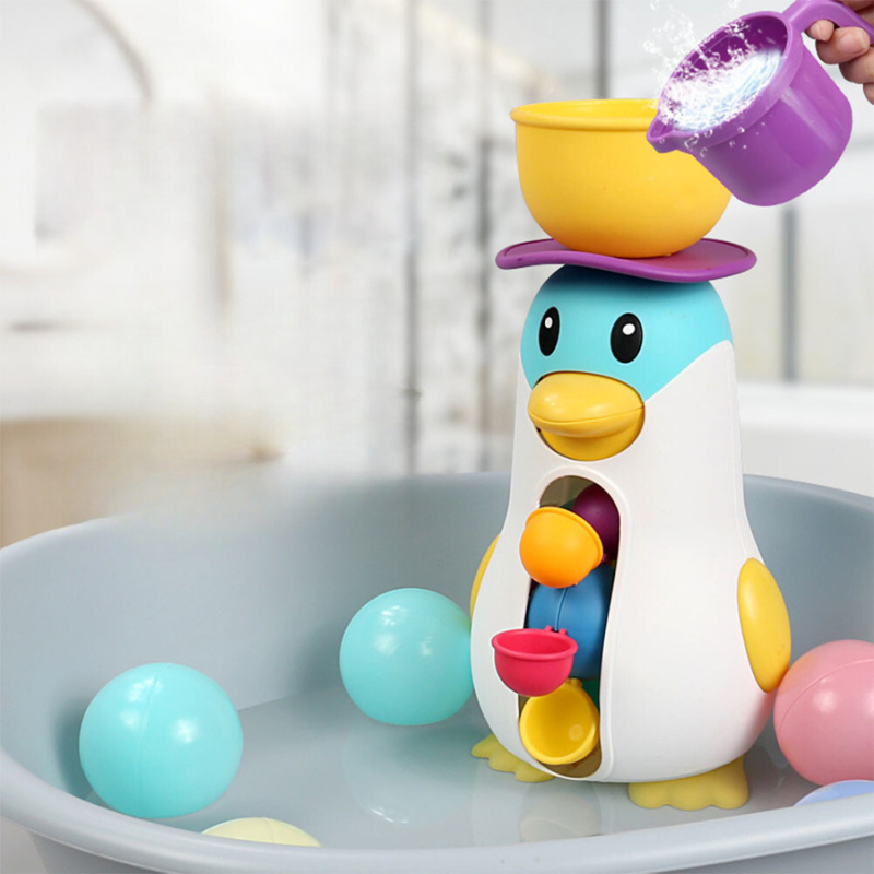 Splash Penguin – Easy-Clean Water Wheel Bath Toy