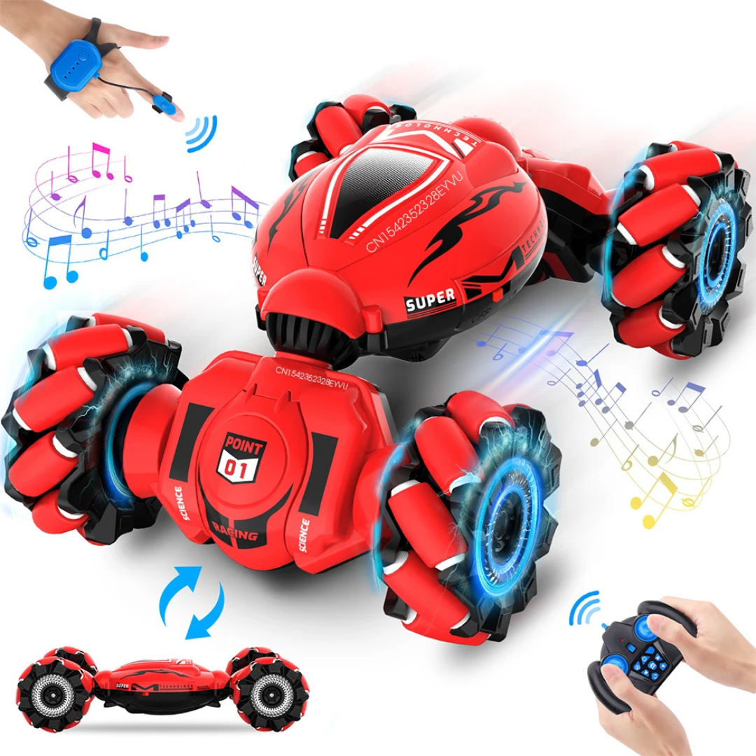 RC Drift Stunt Car with Gesture Control – 360° Action, LED Effects & Off-Road Power