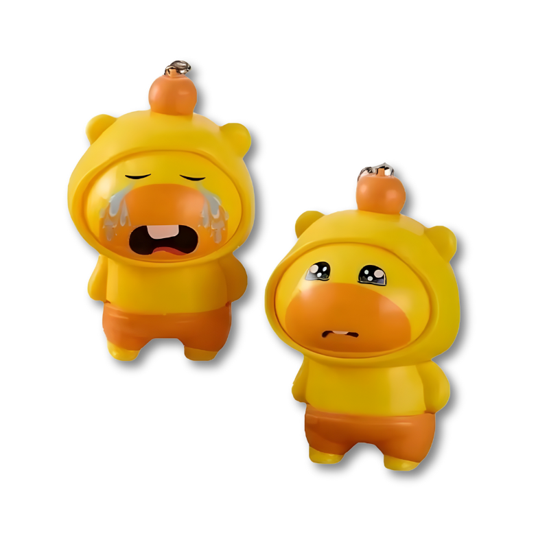 3-Face Fidget Keychain for Stress Relief & Fun
