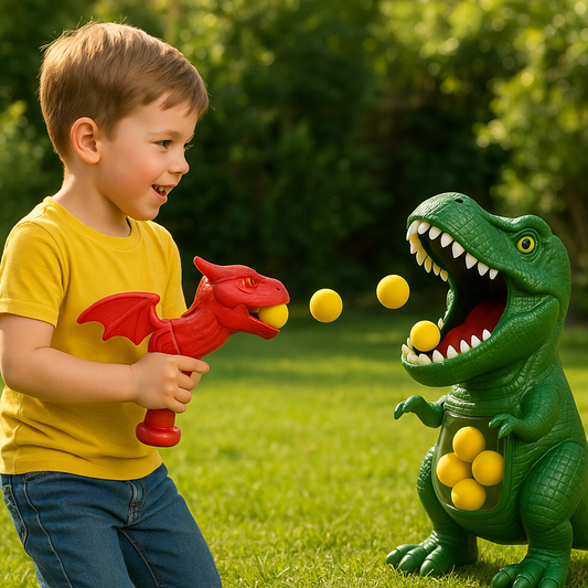Dinosaur Shooting Game for Kids – Action-Packed Fun with Soft Foam Balls