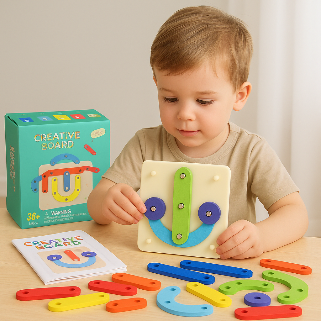 Interactive Wooden Learning Board – Fun Early Learning Through Play