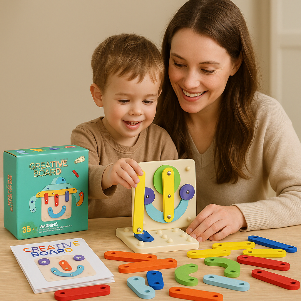 Interactive Wooden Learning Board – Fun Early Learning Through Play
