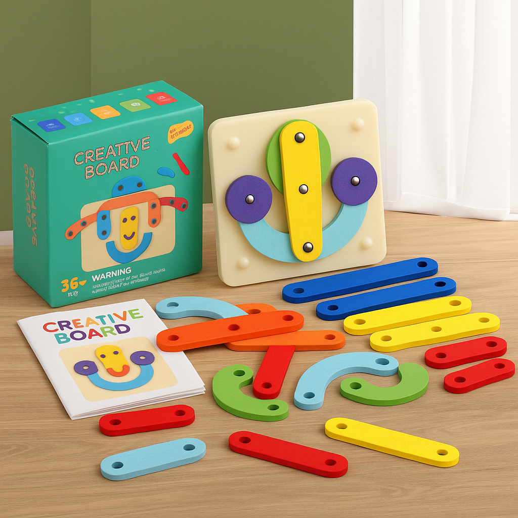 Interactive Wooden Learning Board – Fun Early Learning Through Play
