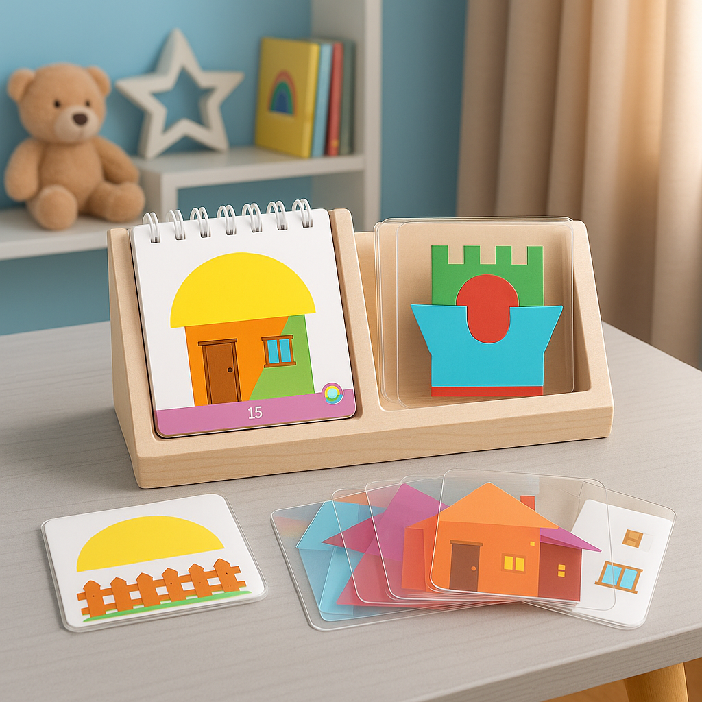 Colours & Shapes Puzzle – Wooden Learning Puzzle for Kids