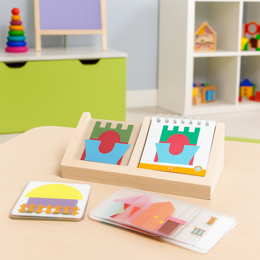 Colours & Shapes Puzzle – Wooden Learning Puzzle for Kids