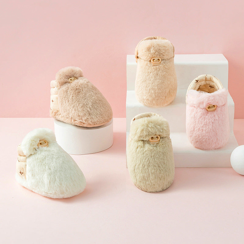 Fluffy Baby Sock Shoes – Warm, Soft & Non-Slip Comfort