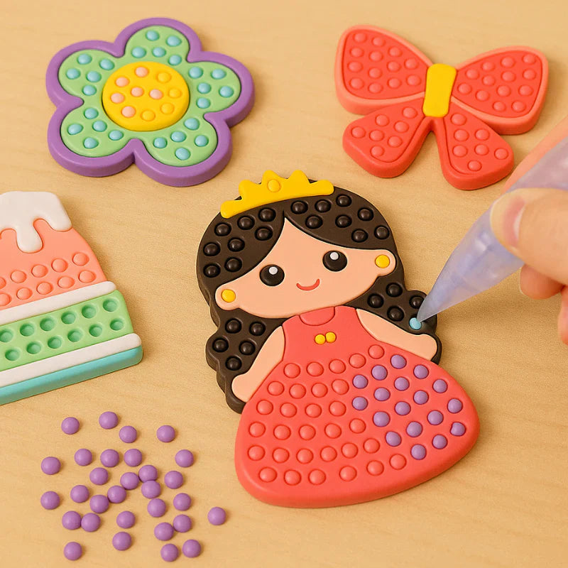 Magical Sparkle Art – Creative Bead Painting DIY Set for Kids