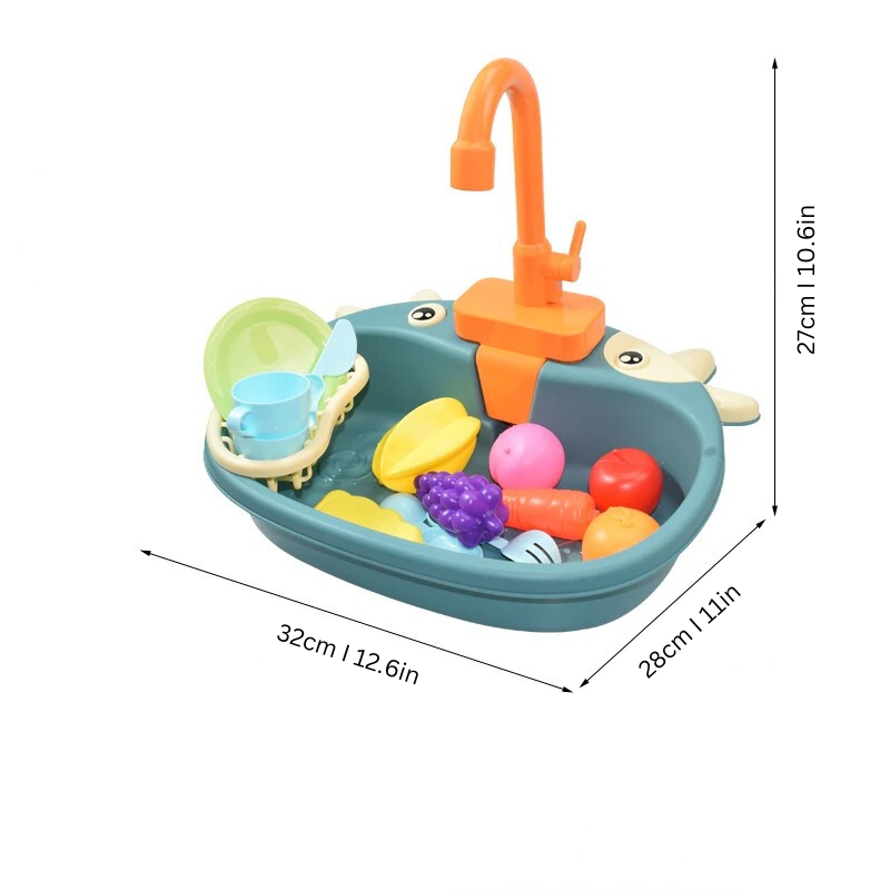 Mini Sink Play Set – Interactive Kids Pretend Kitchen Sink with Running Water Fun