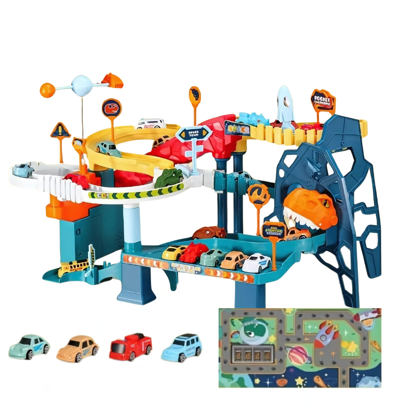 Build, Race & Explore – The Ultimate Dinosaur & Space Track Adventure