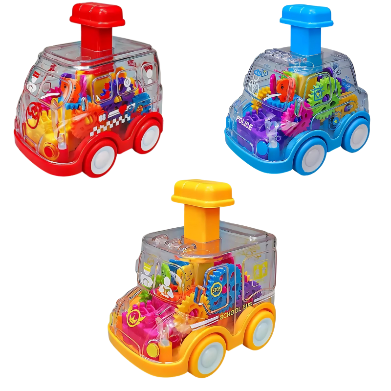 Car Fun – Interactive Push & Go Gear Car Set for Early Learning & Movement Play