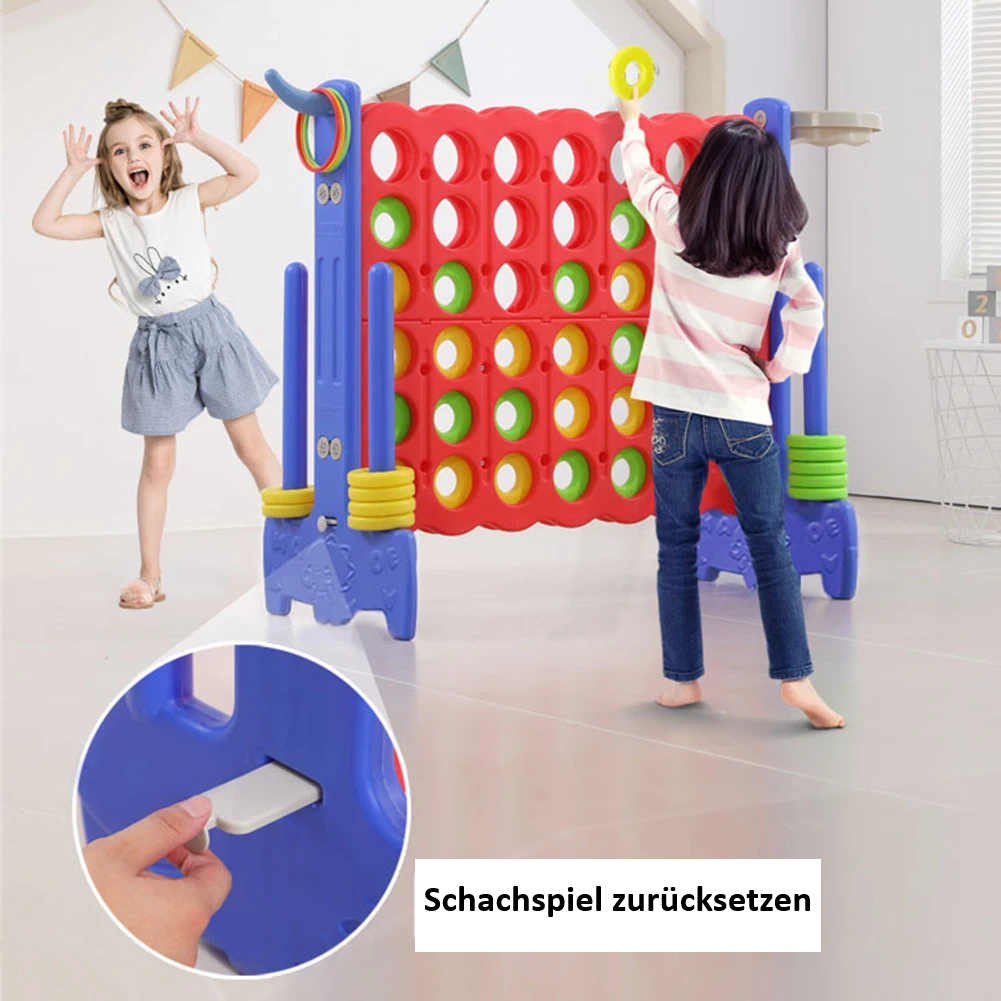 3-in-1 Strategy & Skill Game Set – Chess, Basketball & Connect Four Fun