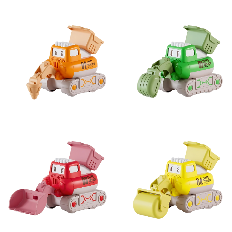 Build Racer – Push-and-Go Construction Vehicle Set for Kids
