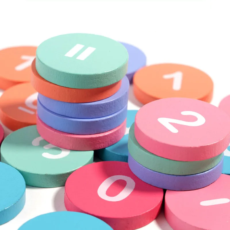Montessori Maths & Colour Matching Wooden Puzzle – Educational Learning Toy For Preschoolers