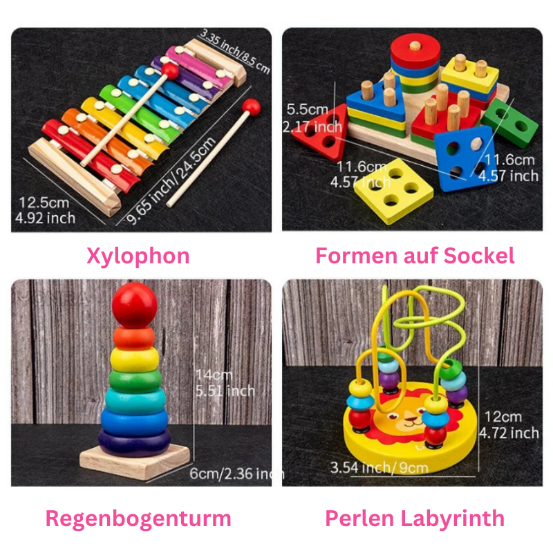 9 in 1 Montessori Wooden Music Set – Sensory Learning Through Sound & Play