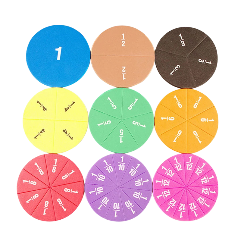 Math Magic Learning Set – Hands-On Fraction & Numbers Discovery Toy