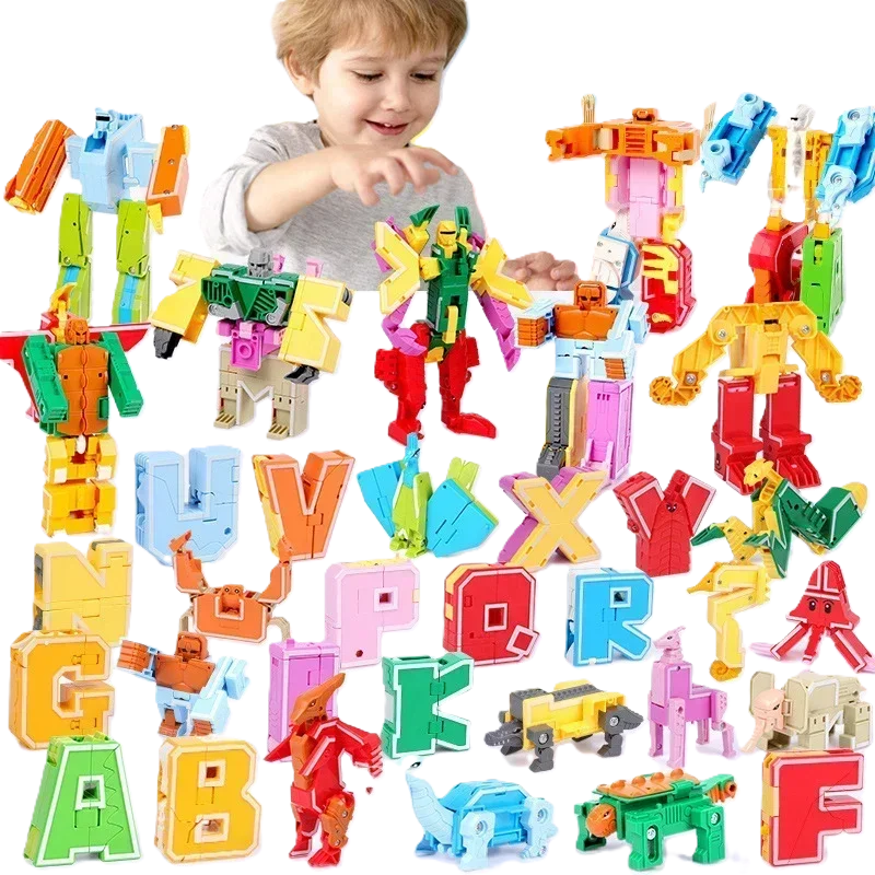 26 Alphabet Transformer Toy – Learn Letters Through Fun Transformations