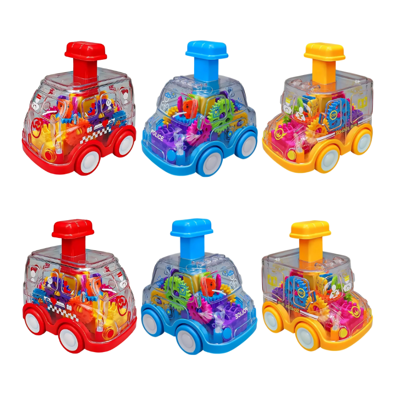 Car Fun – Interactive Push & Go Gear Car Set for Early Learning & Movement Play