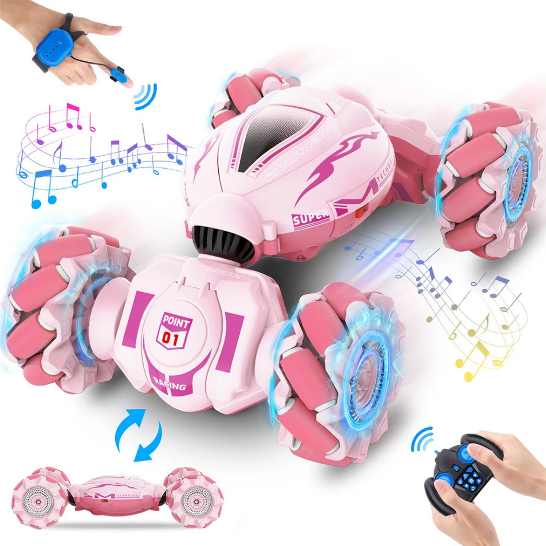 RC Drift Stunt Car with Gesture Control – 360° Action, LED Effects & Off-Road Power
