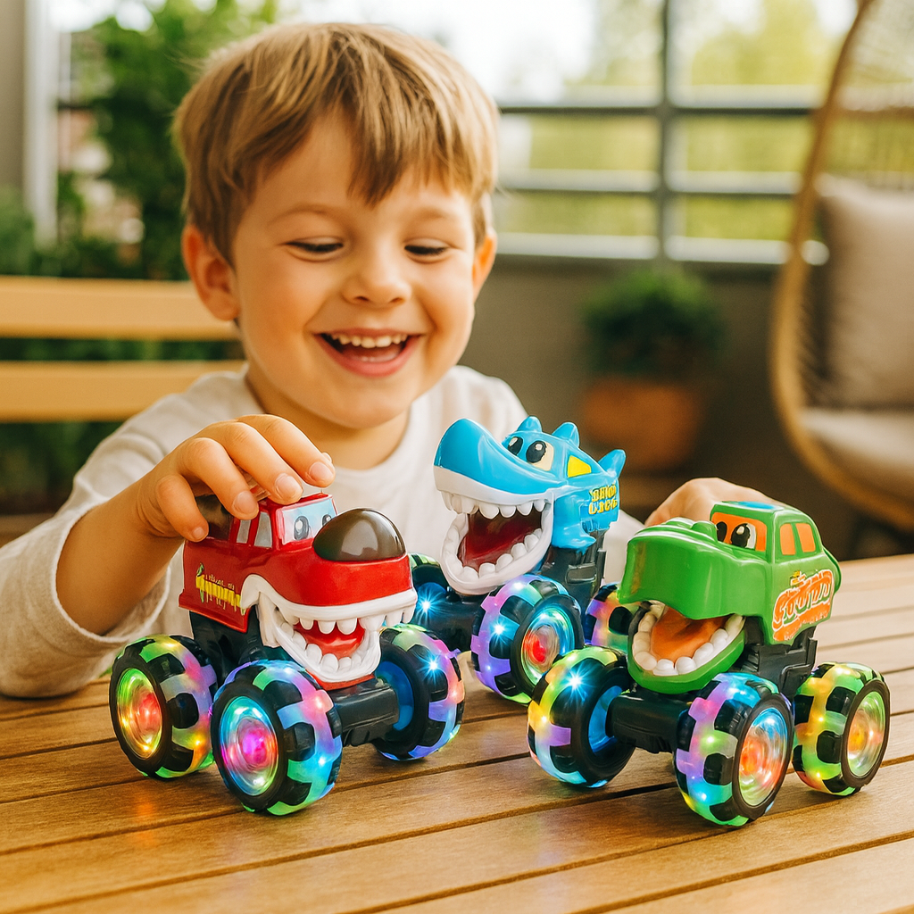 Light Up the Adventure – Glow Monster Truck Toy Cars