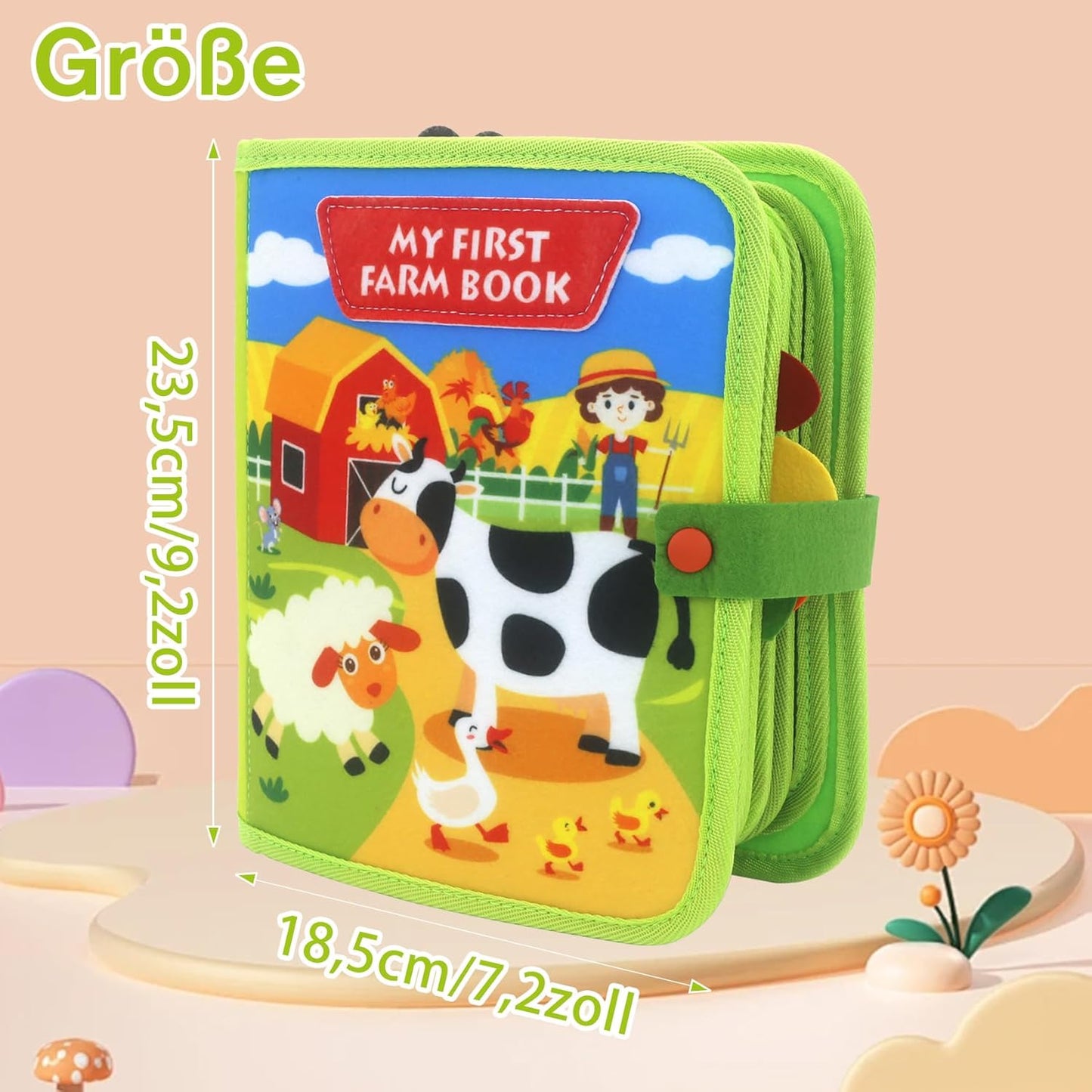 Montessori Farm Animal Story Book – Interactive Early Learning Adventure For Kids