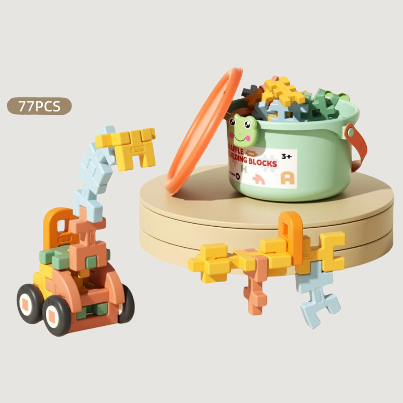 Kreatoos Large Building Blocks Set – Creative Learning Construction Toy For Kids